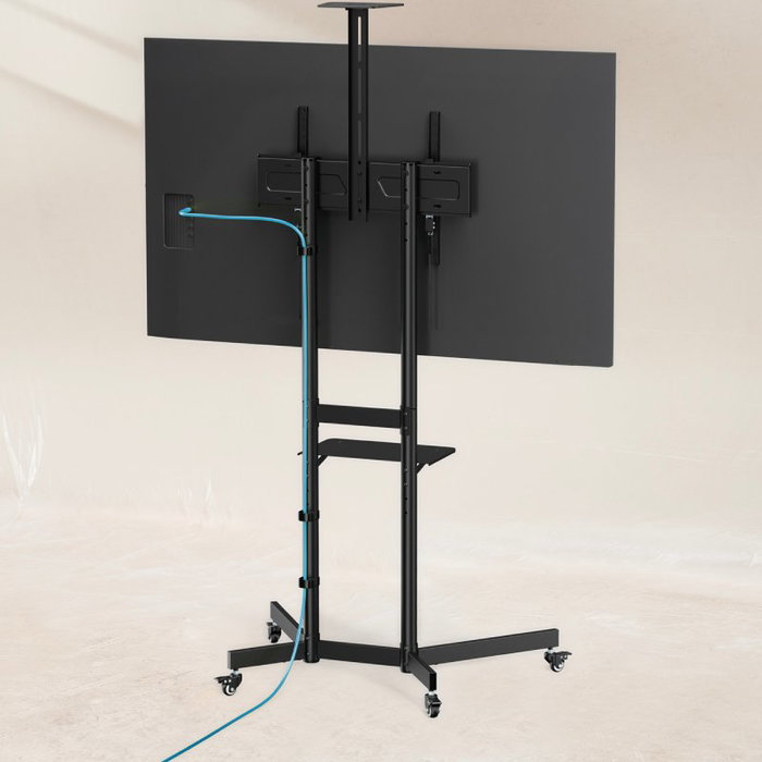 Tooq Nefertiti FS1151M-B Soporte de Suelo con Ruedas Negro Tooq Nefertiti FS1151M-B Soporte de Suelo con Ruedas Negro